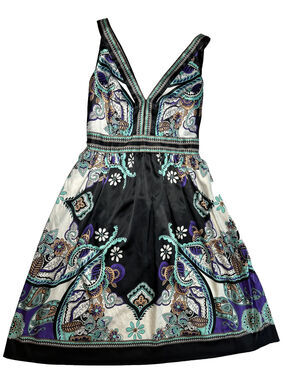 Vintage Ice Dress Size 8 A Line Satin Feel